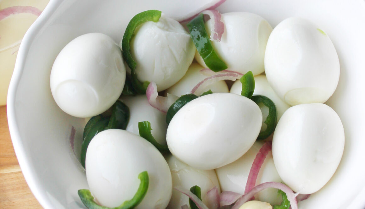 th- Spicy Fermented Jalapeno and Red Onion Eggs